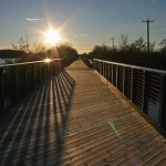 An October sunset like a New Wood Line train crew saw it at the end of the 19th Century