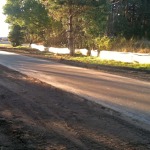 West end of the trail to Polk St at Stange St